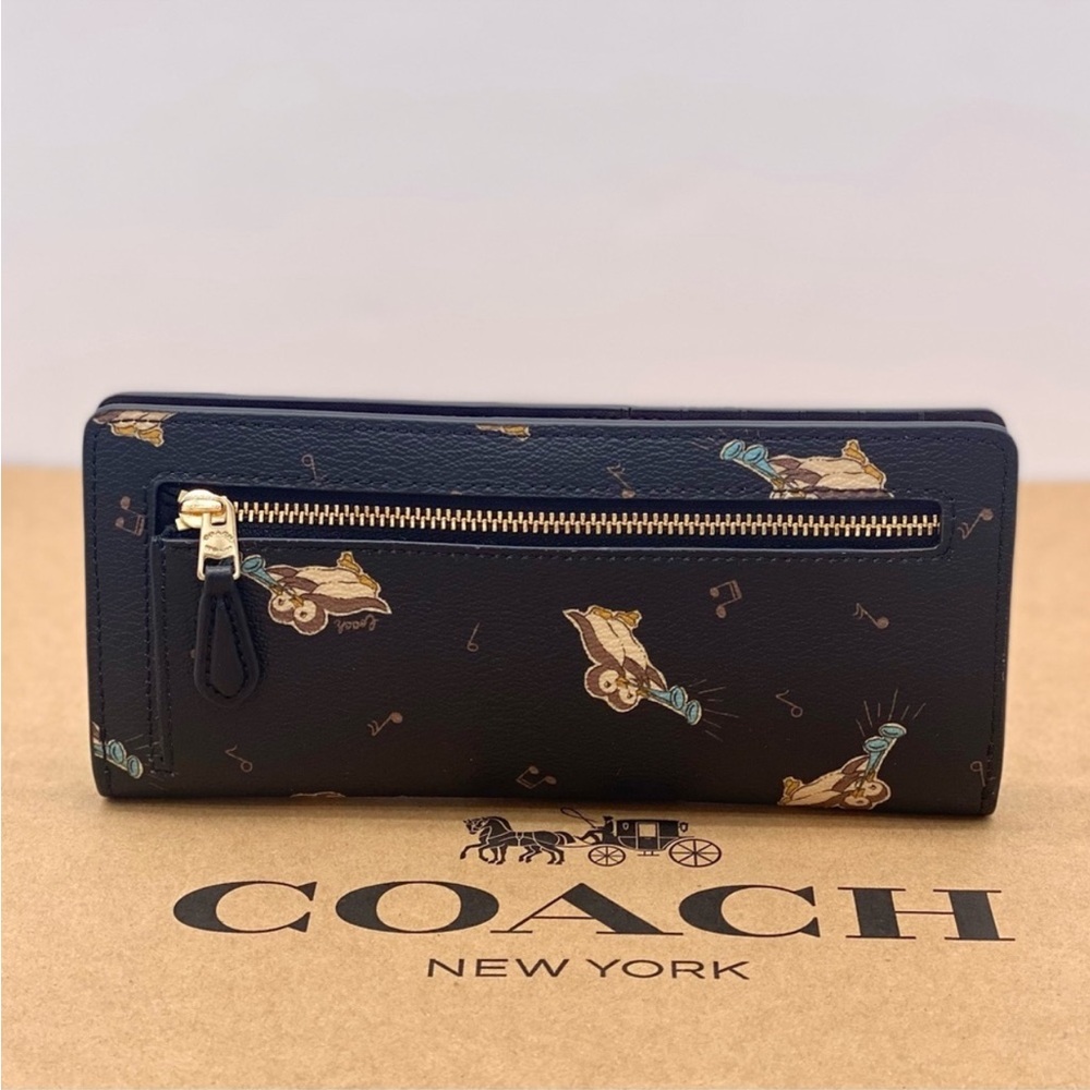 Coach Black Wallet with Owl and Music Note Print - Picture 10 of 12